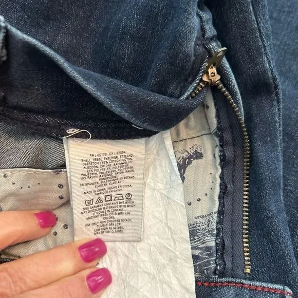 Pilcro and the Letterpress by Anthropology Blue Highrise denim leggings. Size 27 - Picture 7 of 9